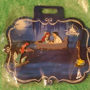 Disney Little Mermaid Pin Set - Blue and Red